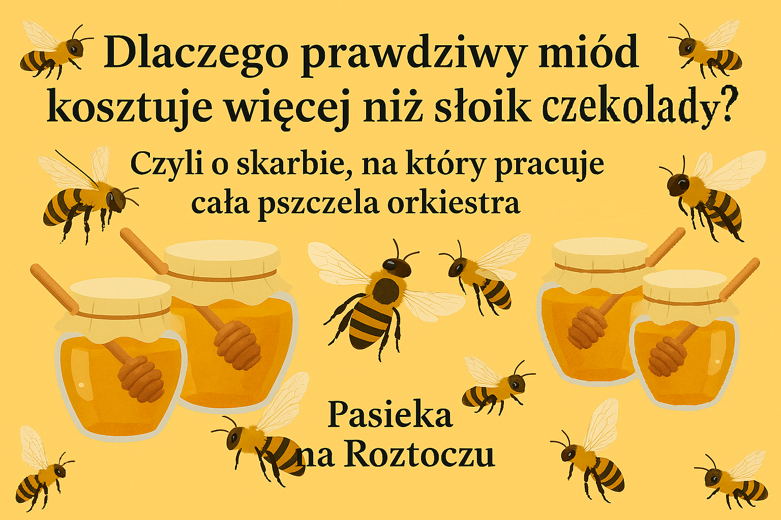 Dlaczego prawdziwy miód kosztuje więcej niż słoik czekolady? Czyli o skarbie, na który pracuje cała pszczela orkiestra!