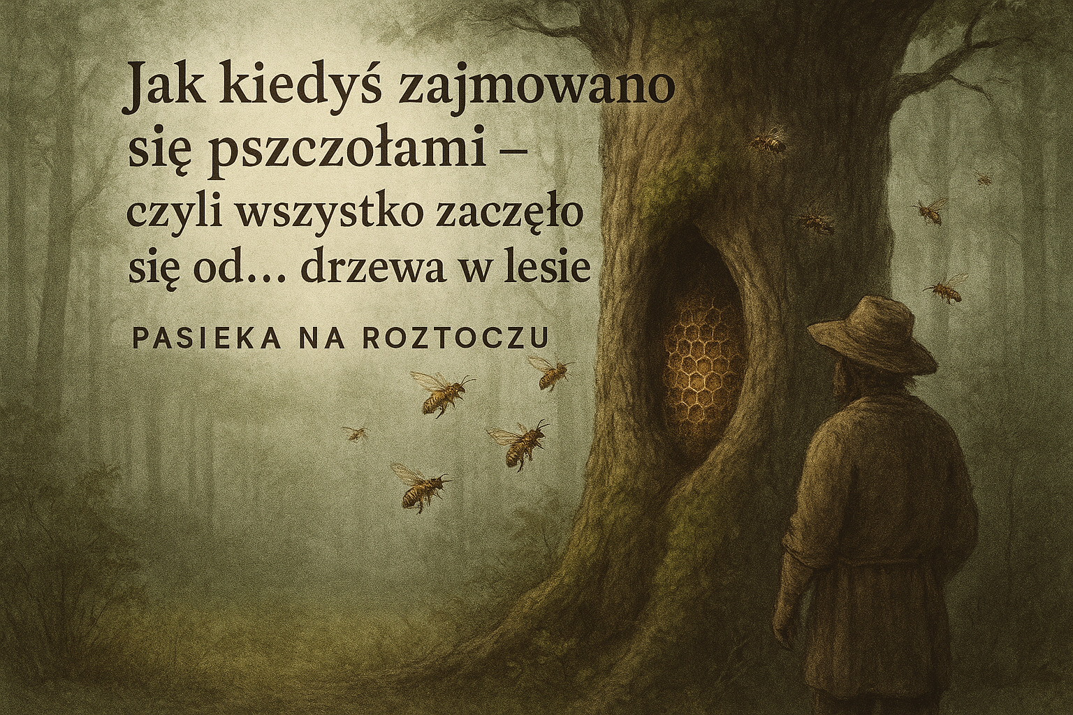 Jak kiedyś zajmowano się pszczołami – czyli wszystko zaczęło się od… drzewa w lesie