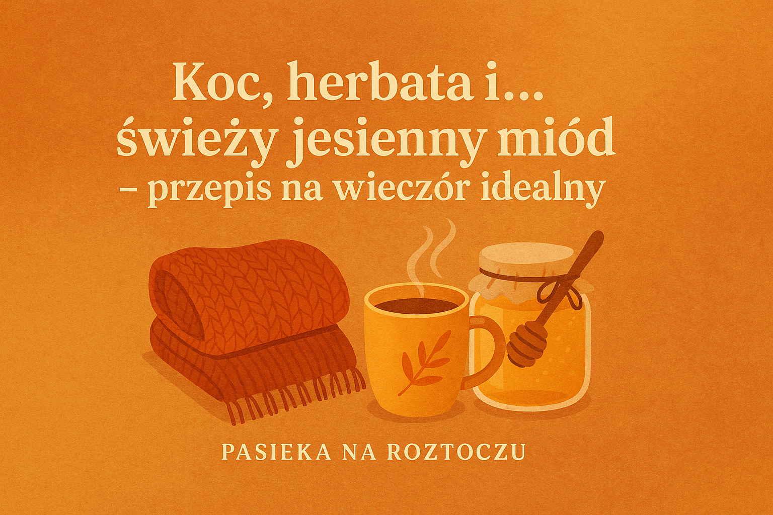 Koc, herbata i… świeży jesienny miód – przepis na wieczór idealny