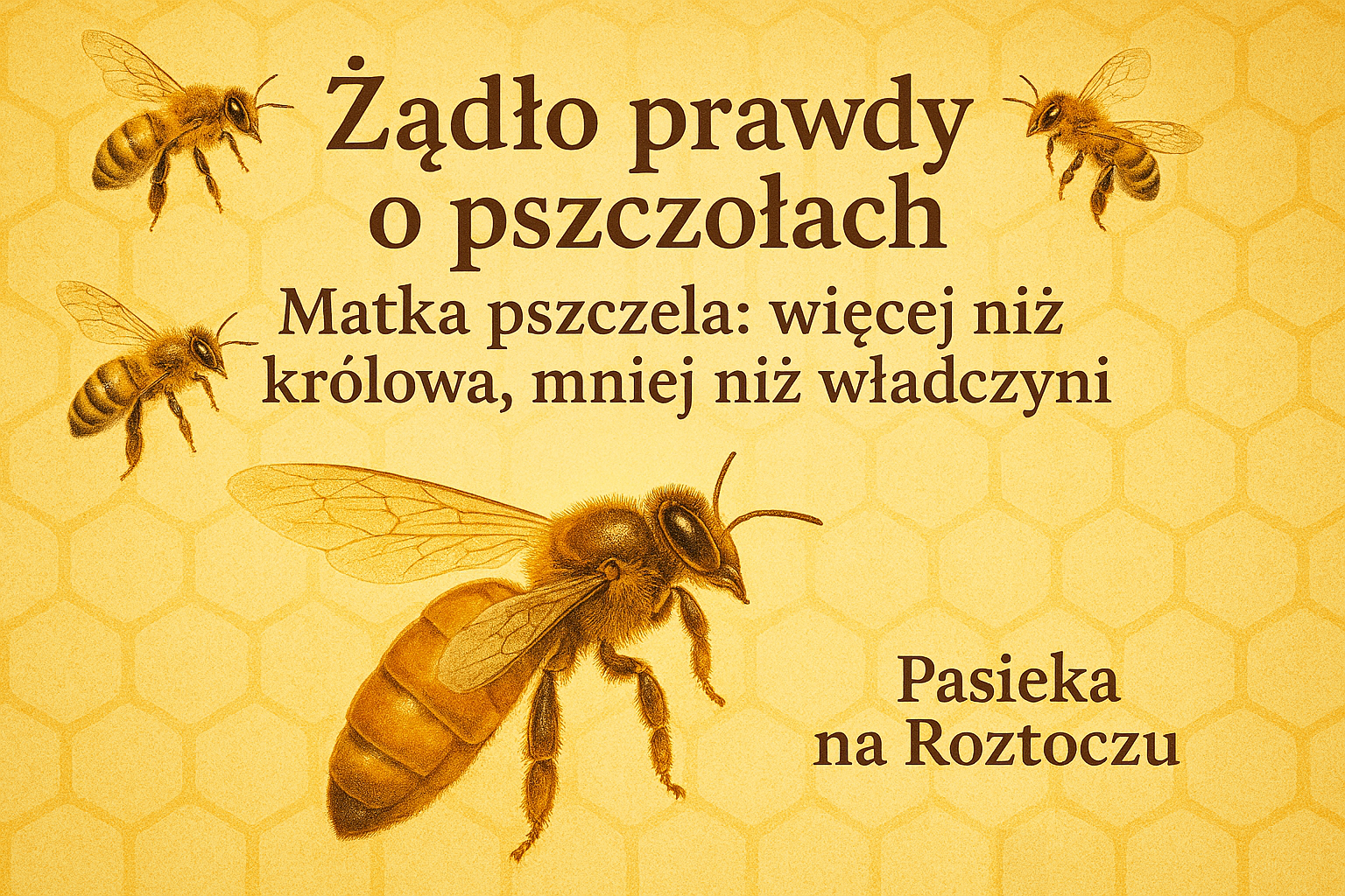 Matka pszczela więcej niż królowa, mniej niż władczyni