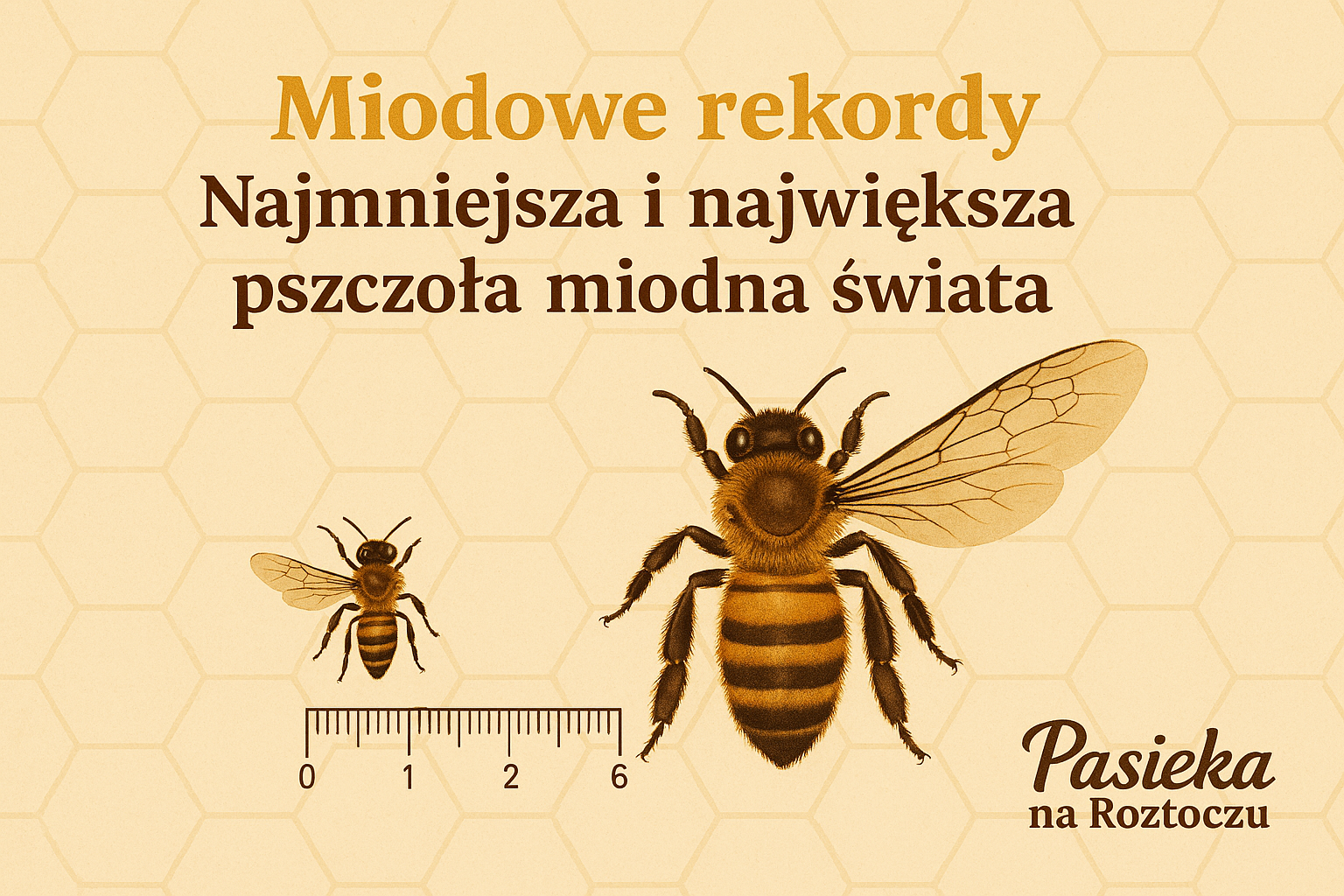 Miodowe rekordy – Najmniejsza i największa pszczoła miodna świata