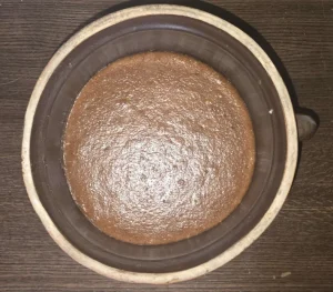 Piernik po prawie trzech tygodniach.