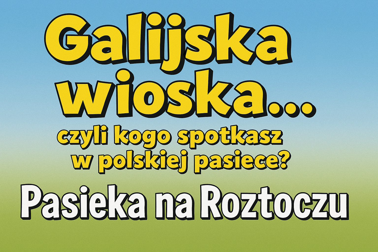 Galijska wioska... czyli kogo spotkasz w polskiej pasiece?