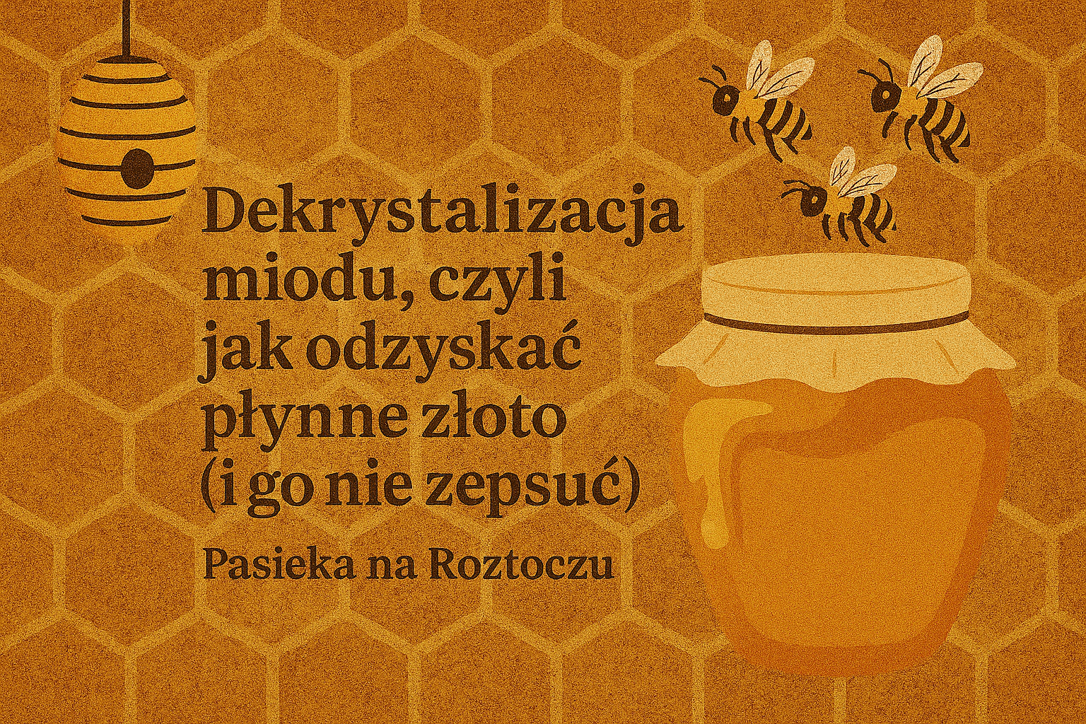 Dekrystalizacja miodu, czyli jak odzyskać płynne złoto (i go nie zepsuć)