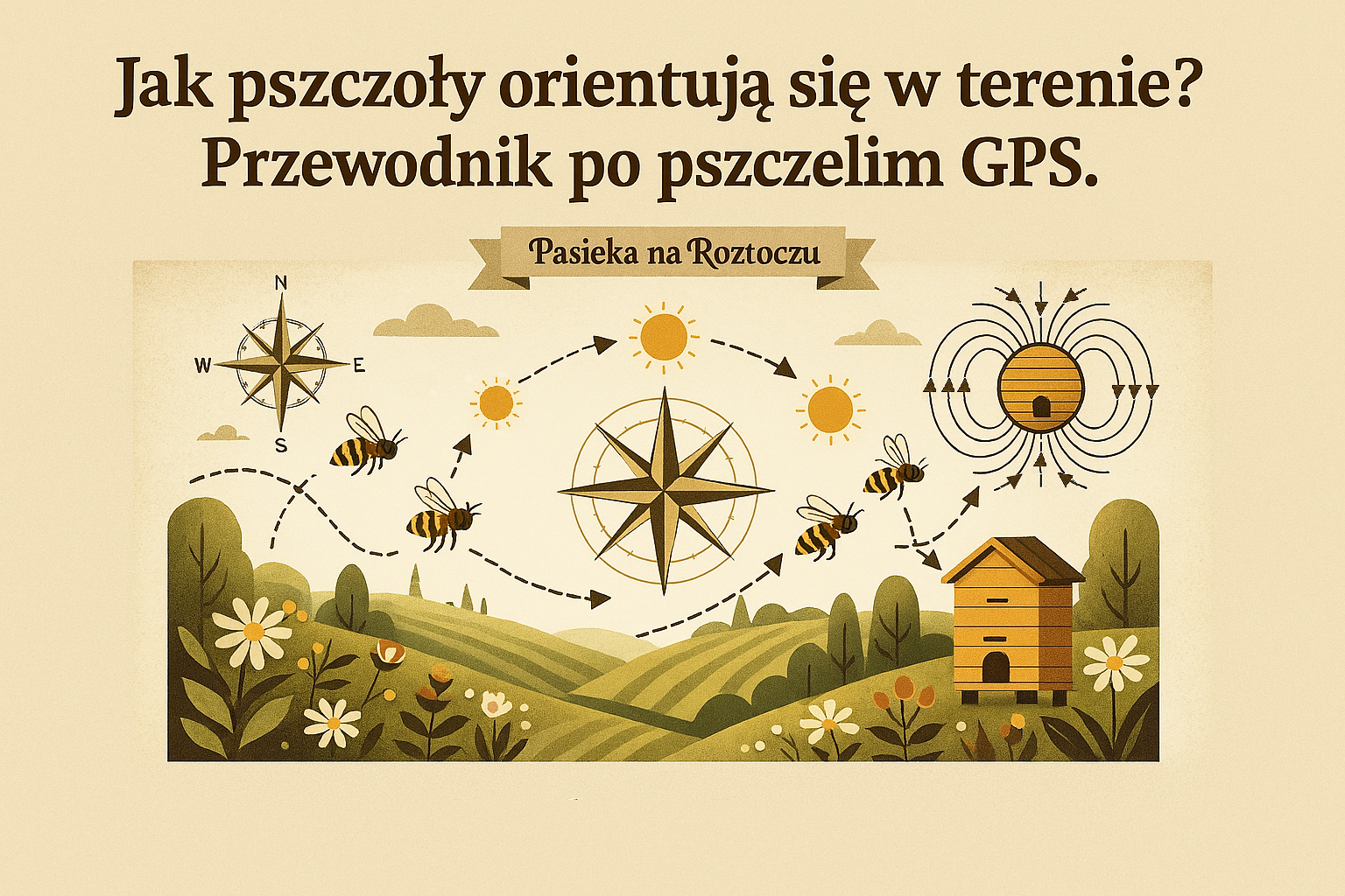 Jak pszczoły orientują się w terenie? Przewodnik po pszczelim GPS.