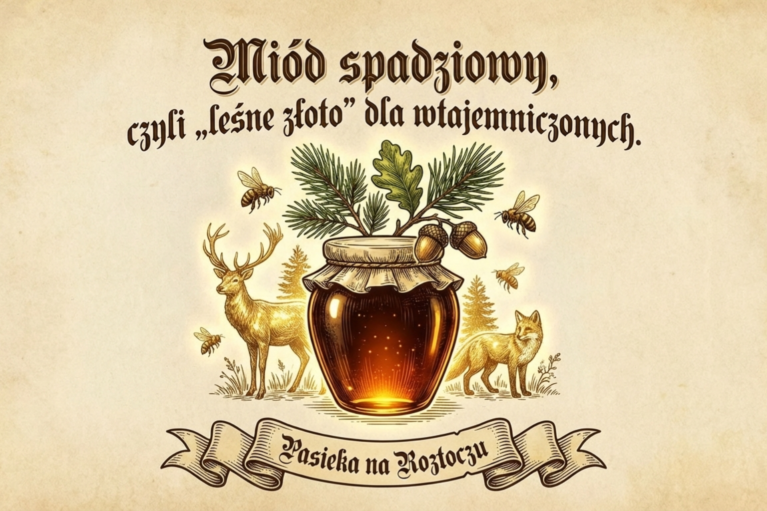 Miód spadziowy, czyli „leśne złoto” dla wtajemniczonych