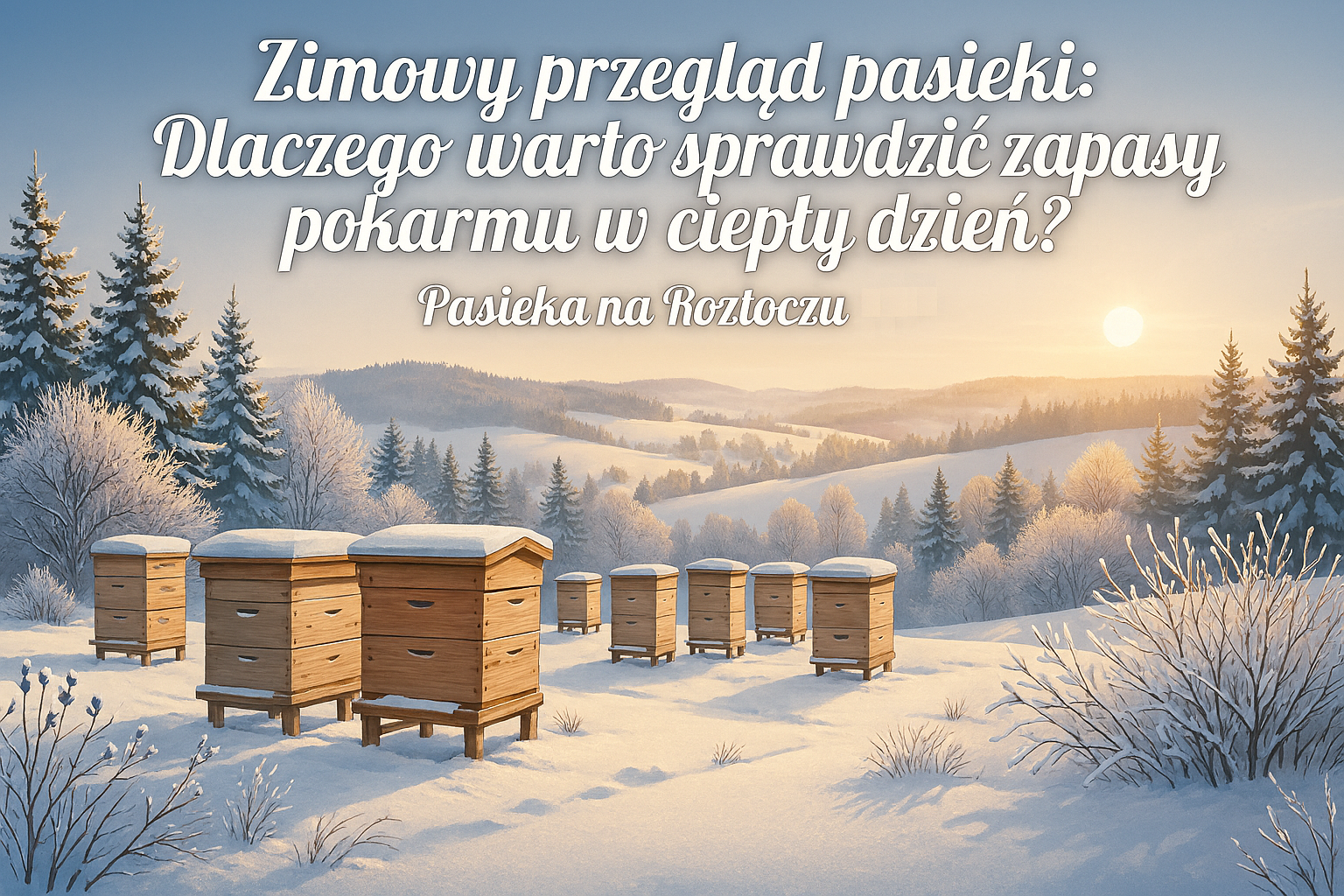 Zimowy przegląd pasieki: Dlaczego warto sprawdzić zapasy pokarmu w ciepły dzień?