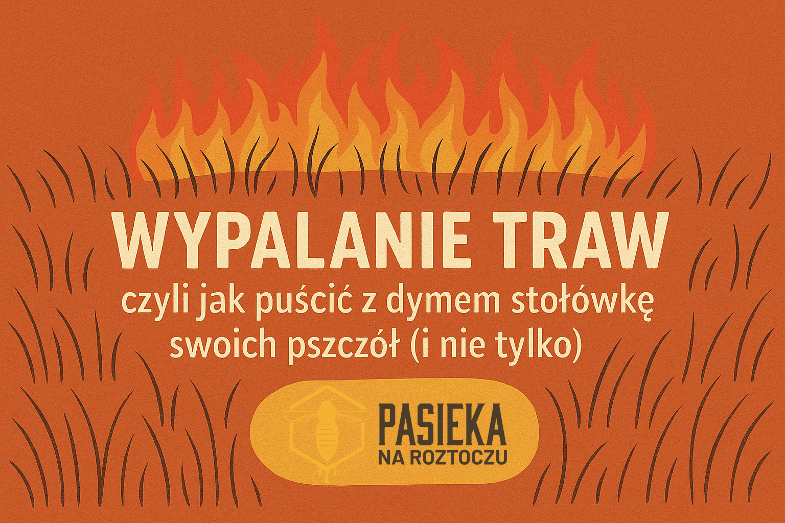 Wypalanie traw, czyli jak puścić z dymem stołówkę swoich pszczół (i nie tylko)